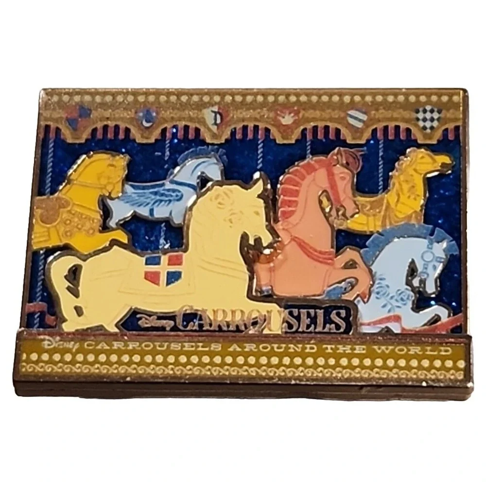 Disney Pin Carousel Horses Carrousels D23 Expo World‎ Group 2022 LE 750 150518